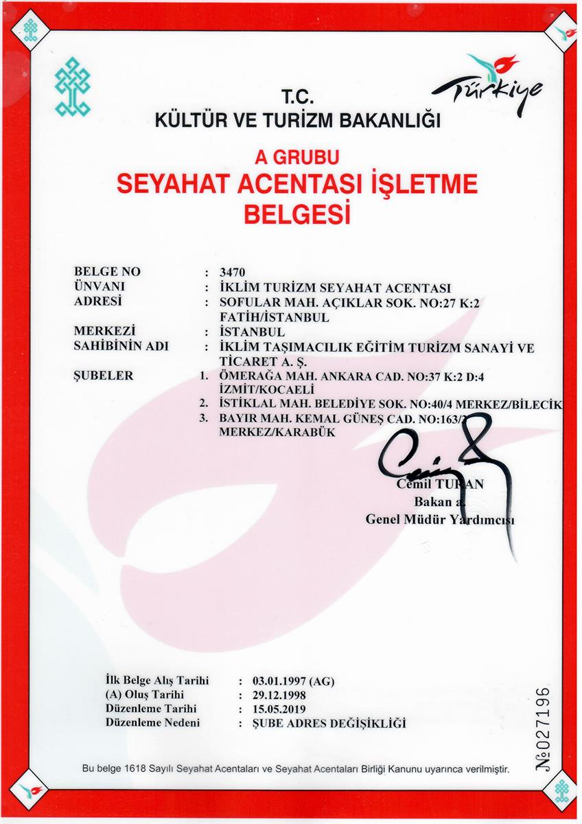 İŞLETME BELGESİ